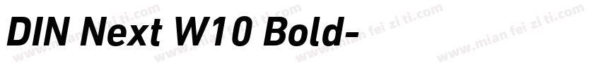 DIN Next W10 Bold字体转换